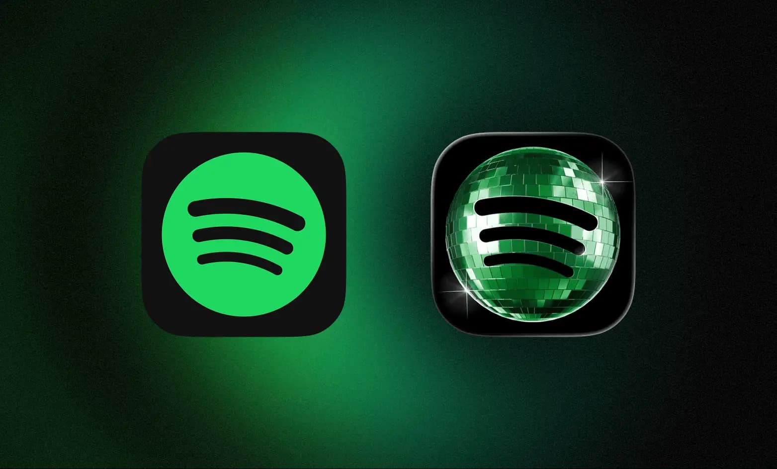 Spotify-style icon preview with source and generated treatment